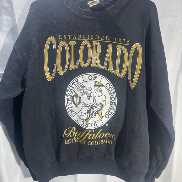 Nutmeg Mills Colorado Buffaloes Sweatshirt Made In USA Vintage Coach Prime 🔥